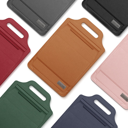 12 inch Multifunctional Mouse Pad Stand Handheld Laptop Bag(Pink) by buy2fix