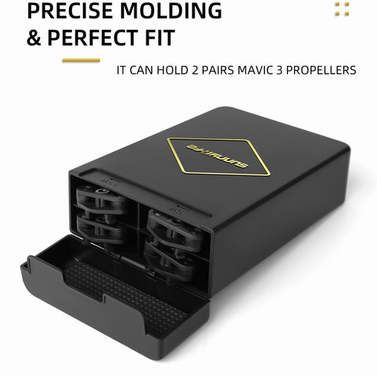 Sunnylife M3-SN376 2 Pairs Propeller Blade + Storage Box for DJI Mavic 3(Orange) by Sunnylife