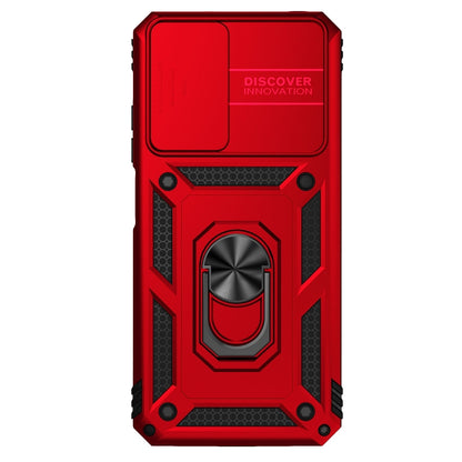 For Xiaomi Redmi Note 11 Global Sliding Camshield Holder Phone Case(Red) - Xiaomi Accessories by buy2fix | Online Shopping UK | buy2fix