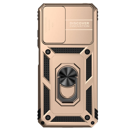 For Xiaomi Redmi Note 11 Global Sliding Camshield Holder Phone Case(Gold) by buy2fix
