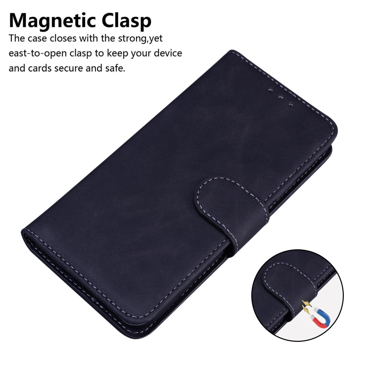 For Samsung Galaxy Note 10 Lite / A81 Skin Feel Pure Color Flip Leather Phone Case(Black) by buy2fix