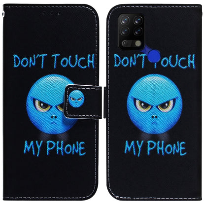 For Tecno Pova LD7 Coloured Drawing Leather Phone Case(Anger) by buy2fix