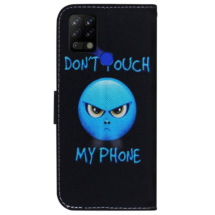 For Tecno Pova LD7 Coloured Drawing Leather Phone Case(Anger) by buy2fix