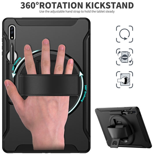 For Samsung Galaxy Tab S10 Ultra / S9 Ultra / S8 Ultra Shockproof TPU + PC Tablet Case(Black) by buy2fix