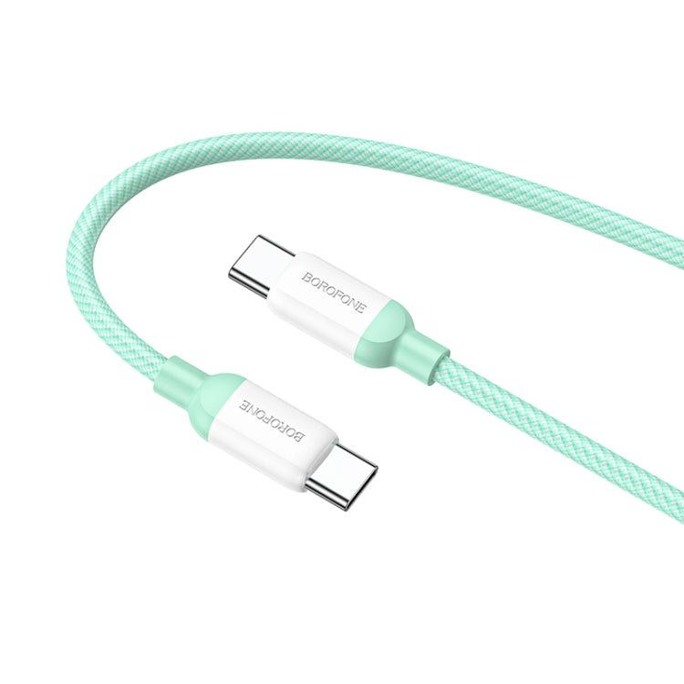 Borofone BX68 100W USB-C / Type-C to Type-C Charging Data Cable, Length:1m(Green) -  by Borofone | Online Shopping UK | buy2fix
