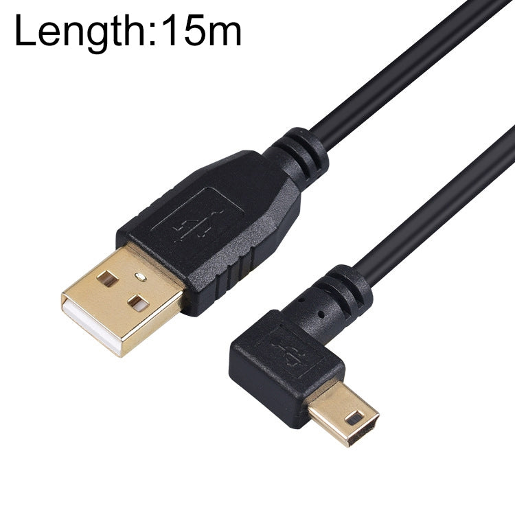 15m Elbow Mini 5 Pin to USB 2.0 Camera Extension Data Cable - Camera Accessories by buy2fix | Online Shopping UK | buy2fix