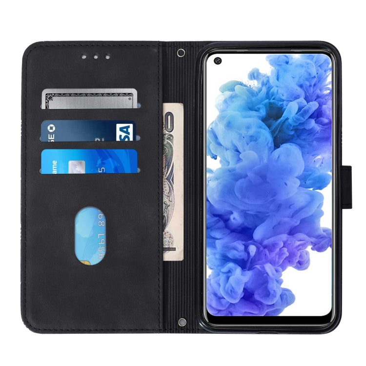For Tecno Camon 16 Crossbody 3D Embossed Flip Leather Phone Case(Black) by buy2fix