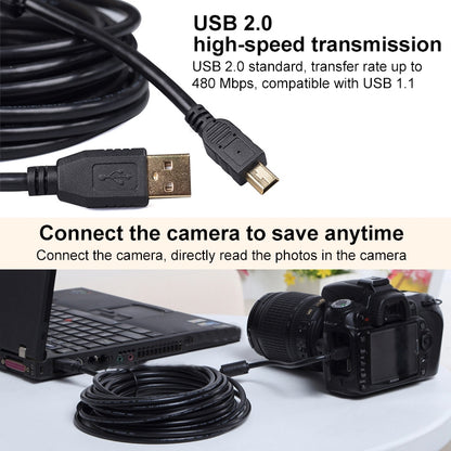 2m Mini 5 Pin to USB 2.0 Camera Extension Data Cable - Camera Accessories by buy2fix | Online Shopping UK | buy2fix