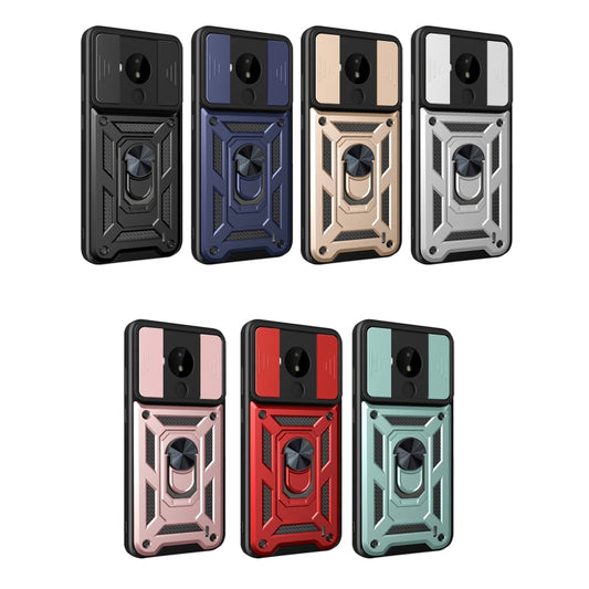 For Nokia C30 Sliding Camera Cover Design TPU+PC Phone Case(Black) by buy2fix