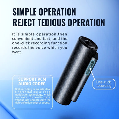 Q76 Smart HD Noise Reduction Voice Control Strong Magnetic Recording Pen, Capacity:8GB(Black) - Security by buy2fix | Online Shopping UK | buy2fix