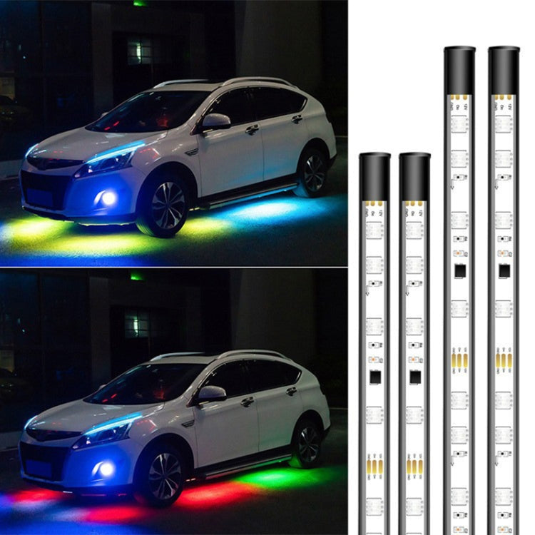 Car Modification Symphony Voice Control LED Chassis Lights, Specification:2 x 60cm + 2 x 180cm - In Car by buy2fix | Online Shopping UK | buy2fix