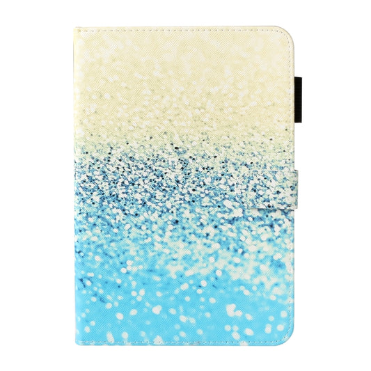For iPad mini 2024 / mini 6 Cross Texture Painted Smart Leather Tablet Case(Blue Sand) by buy2fix