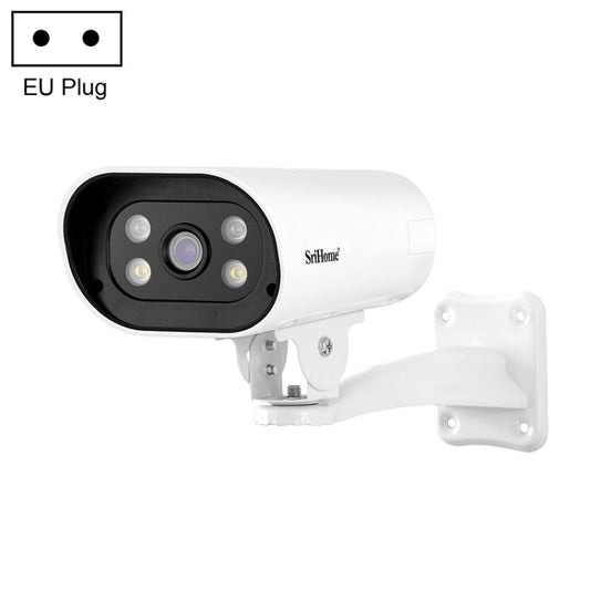 SriHome SH037B 4MP Full Color Night Vision IP66 Waterproof Bullet Camera, POE Version, EU Plug - Security by SriHome | Online Shopping UK | buy2fix