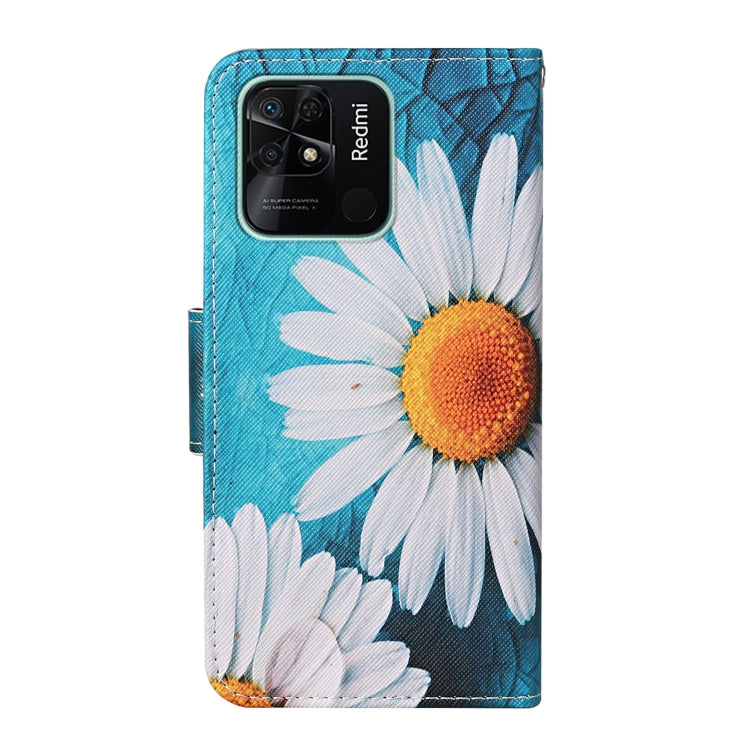 For Xiaomi Redmi 10C Colored Drawing Pattern Flip Leather Case(Chrysanthemum) - Xiaomi Cases by buy2fix | Online Shopping UK | buy2fix