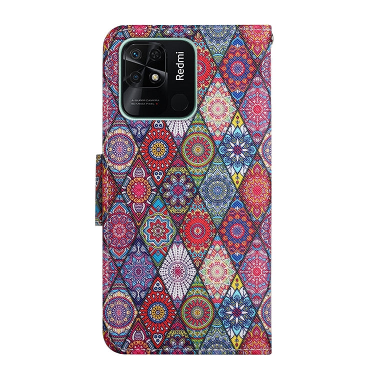 For Xiaomi Redmi 10C Colored Drawing Pattern Flip Leather Case(Diamond Kaleidoscope) - Xiaomi Cases by buy2fix | Online Shopping UK | buy2fix