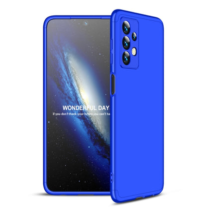 For Samsung Galaxy A13 4G GKK Three Stage Splicing Full Coverage PC Phone Case(Blue) - Galaxy Phone Cases by GKK | Online Shopping UK | buy2fix