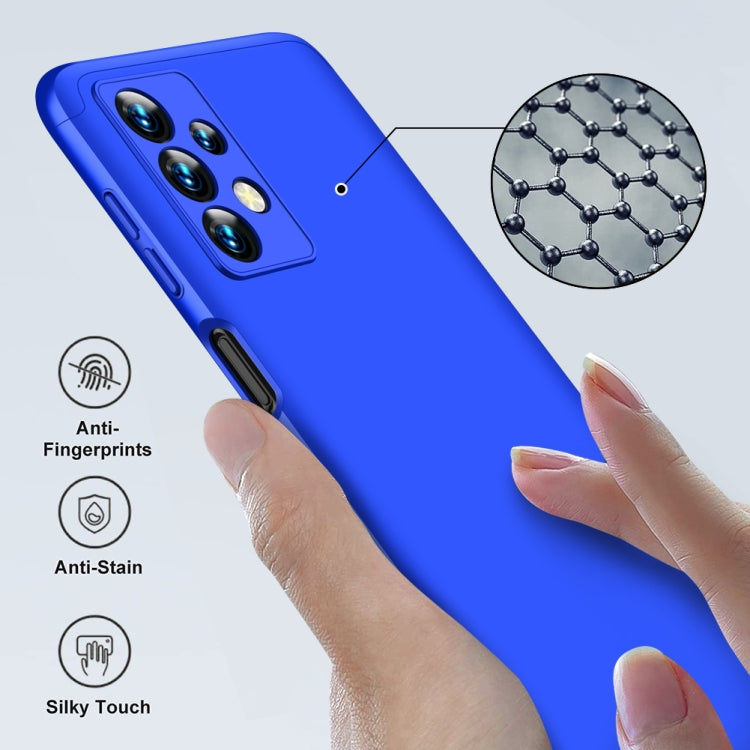 For Samsung Galaxy A13 4G GKK Three Stage Splicing Full Coverage PC Phone Case(Blue) - Galaxy Phone Cases by GKK | Online Shopping UK | buy2fix
