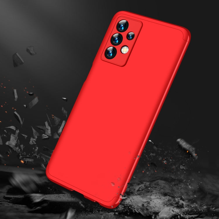 For Samsung Galaxy A13 4G GKK Three Stage Splicing Full Coverage PC Phone Case(Red) - Galaxy Phone Cases by GKK | Online Shopping UK | buy2fix