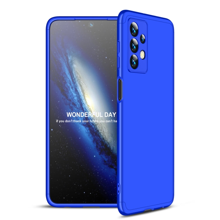 For Samsung Galaxy A23 GKK Three Stage Splicing Full Coverage PC Phone Case(Blue) - Galaxy Phone Cases by GKK | Online Shopping UK | buy2fix