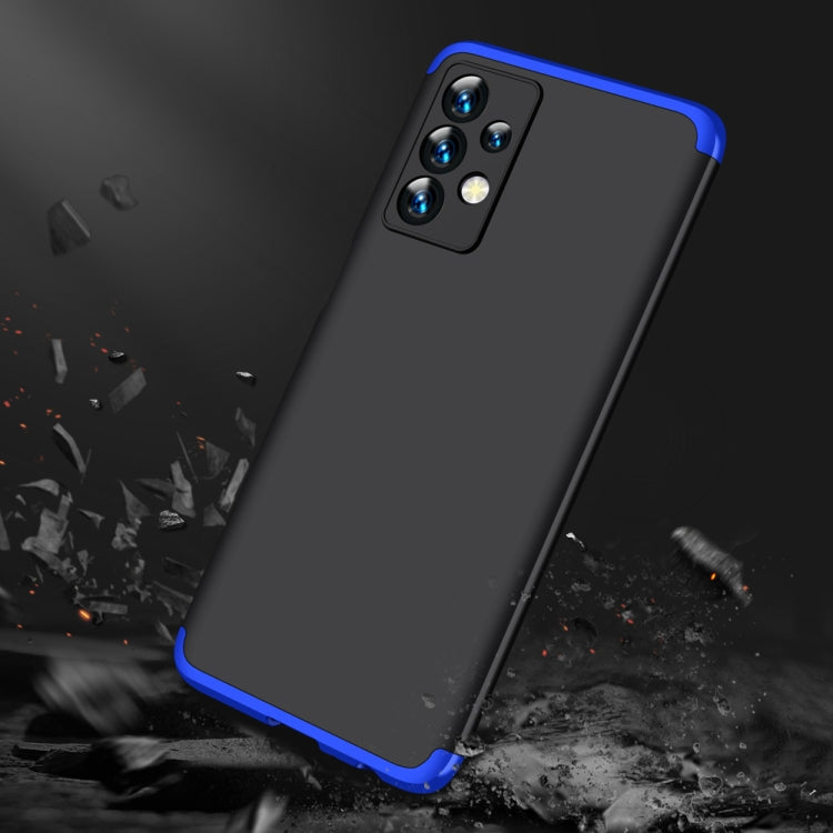 For Samsung Galaxy A23 GKK Three Stage Splicing Full Coverage PC Phone Case(Black Blue) - Galaxy Phone Cases by GKK | Online Shopping UK | buy2fix