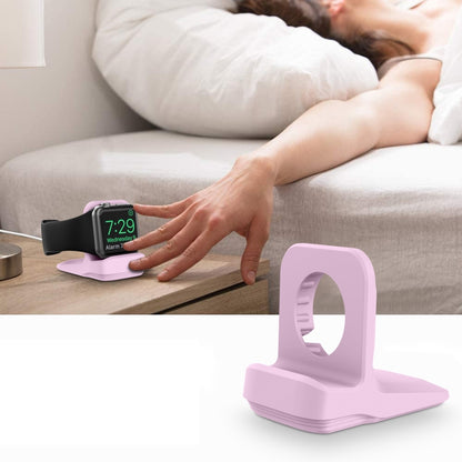 Silicone Charging Holder for Apple Watch(Purple) - Charger / Holder by buy2fix | Online Shopping UK | buy2fix