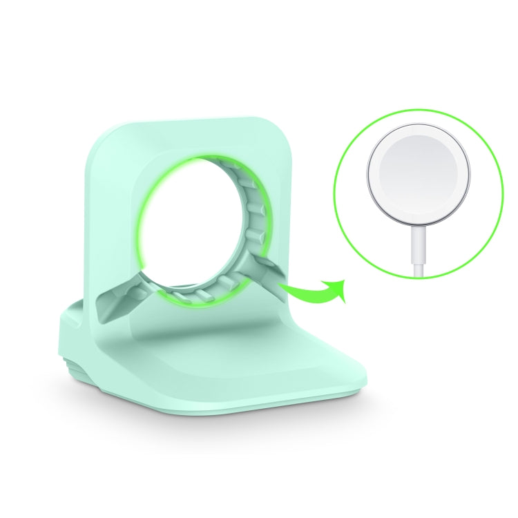 Silicone Charging Holder for Apple Watch(Mint Green) - Charger / Holder by buy2fix | Online Shopping UK | buy2fix