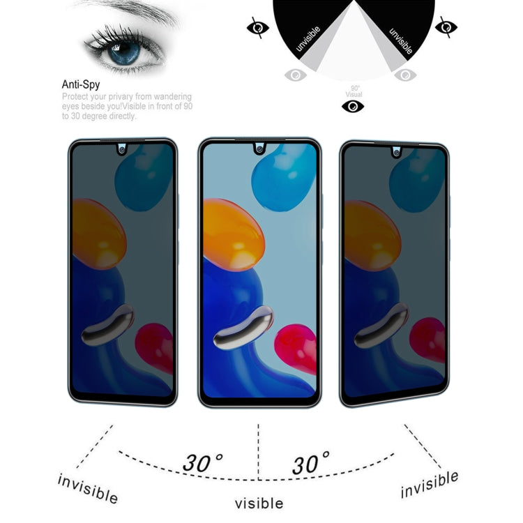 Full Cover Anti-peeping Tempered Glass Film For Xiaomi Redmi Note 11 Global -  by buy2fix | Online Shopping UK | buy2fix