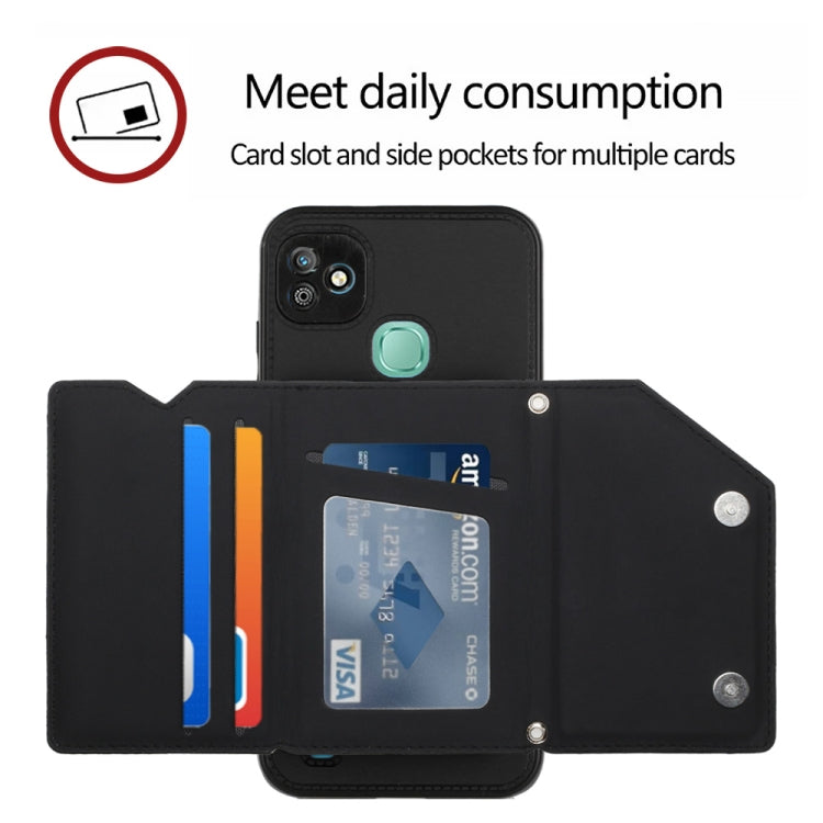 For Infinix Smart HD 2021-X612 Skin Feel PU + TPU + PC Phone Case(Black) by buy2fix