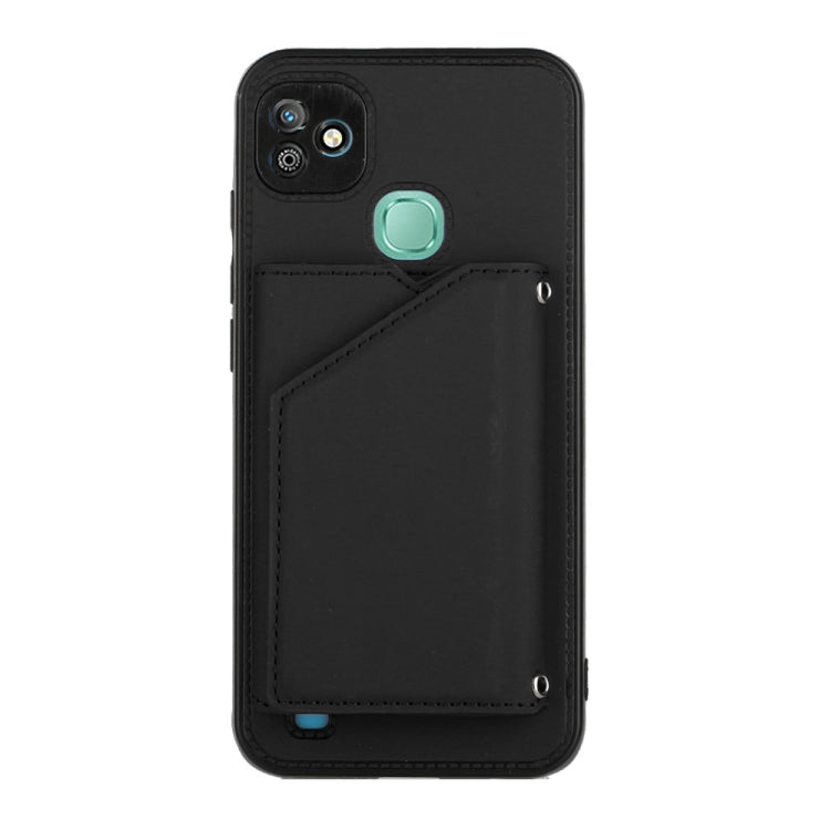 For Infinix Smart HD 2021-X612 Skin Feel PU + TPU + PC Phone Case(Black) by buy2fix