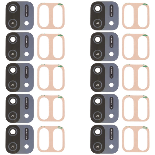 10 PCS Rückkameraobjektiv für OPPO A16e / A16K