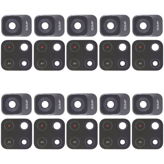 10 PCS Rückkameraobjektiv für Xiaomi Redmi Note 11 China / Redmi Note 11T 5G / Poco M4 Pro 5G