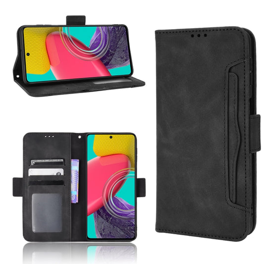 For Samsung Galaxy M53 5G Skin Feel Calf Pattern Horizontal Flip Leather Phone Case(Black) by buy2fix