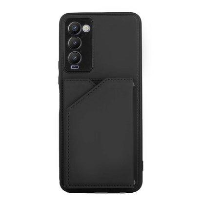 For Tecno Camon 18 Skin Feel PU + TPU + PC Phone Case(Black) by buy2fix