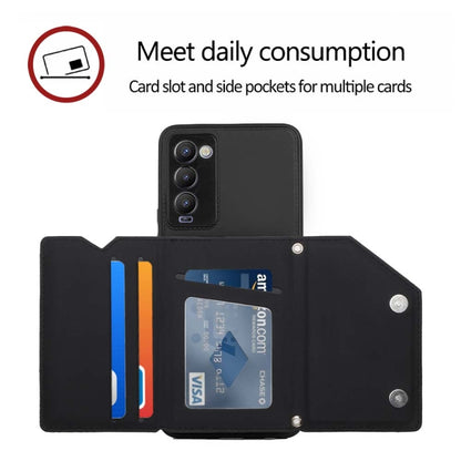 For Tecno Camon 18 Skin Feel PU + TPU + PC Phone Case(Black) by buy2fix