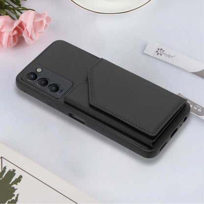 For Tecno Camon 18 Skin Feel PU + TPU + PC Phone Case(Black) by buy2fix