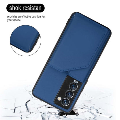 For Tecno Camon 18 Premier Skin Feel PU + TPU + PC Phone Case(Blue) by buy2fix