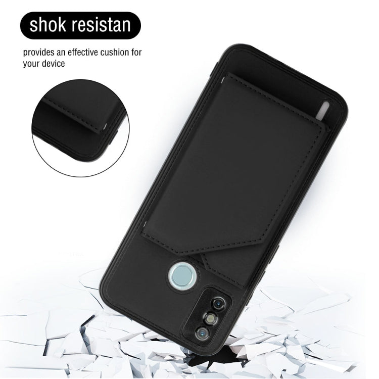 For Tecno Spark 6 Go / Go 2020 Skin Feel PU + TPU + PC Phone Case(Black) by buy2fix
