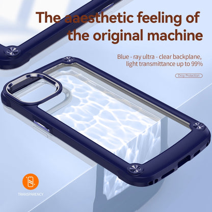 For iPhone 11 Pro TPU + PC Lens Protection Phone Case(Blue) by buy2fix