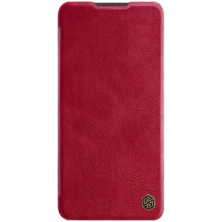 For Xiaomi Poco X4 Pro 5G NILLKIN QIN Series Pro Sliding Camera Cover Leather Phone Case(Red) - Xiaomi Cases by NILLKIN | Online Shopping UK | buy2fix