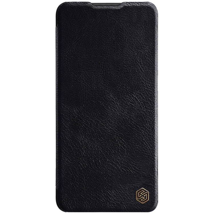 For Xiaomi Redmi K50 / K50 Pro NILLKIN QIN Series Pro Sliding Camera Cover Leather Phone Case(Black) - Xiaomi Cases by NILLKIN | Online Shopping UK | buy2fix