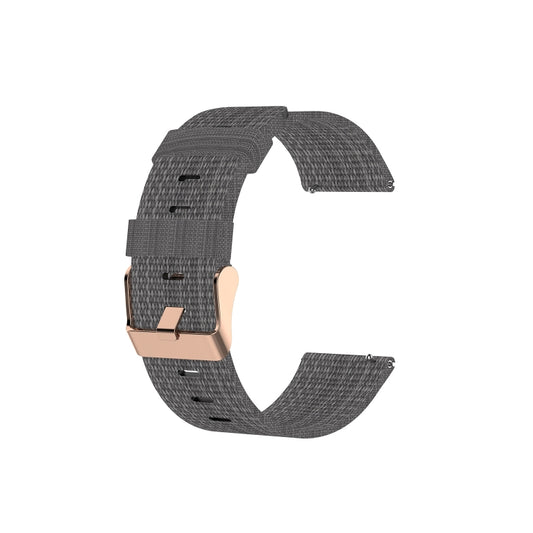 For Garmin Vivoactive 3 Nylon Watch Band(Dark Gray) by buy2fix