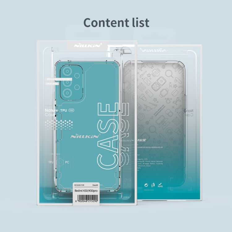 For Xiaomi Redmi K50 / K50 Pro NILLKIN Ultra Clear PC + TPU Phone Case(Transparent) - Xiaomi Cases by NILLKIN | Online Shopping UK | buy2fix