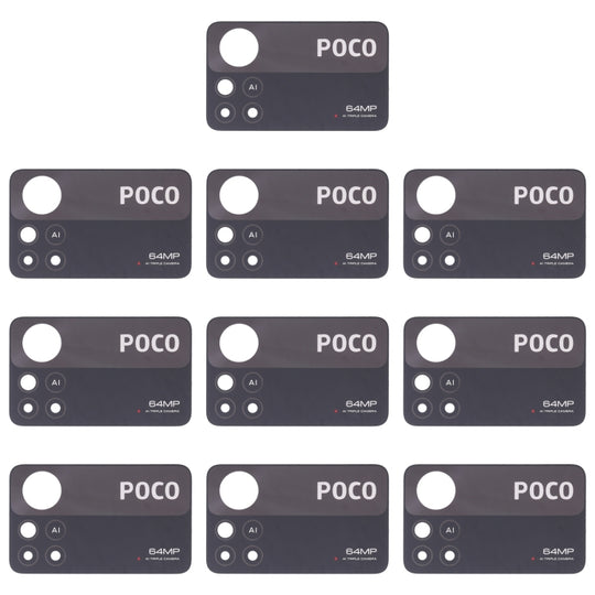 Objectif de caméra arrière 10 PCS pour Xiaomi Poco X4 Pro 5G