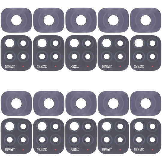 10 PCS Rückkameraobjektiv für Xiaomi 11i/Redmi Note 11 Pro China/Redmi Note 11 Pro+ 5G/11i HyperCharge 5G