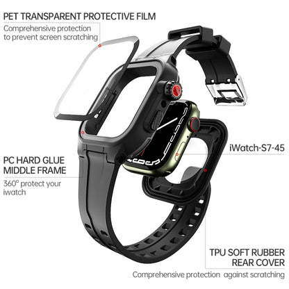 RedPepper TPU + PC + Silicone Waterproof Watch Case For Apple Watch Series 9 / 8 / 7 45mm - Watch Cases by RedPepper | Online Shopping UK | buy2fix