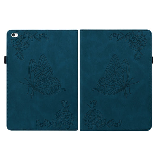 Butterfly Flower Embossed Leather Tablet Case For iPad mini 2019 / 4 / 3 / 2 / 1(Blue) by buy2fix