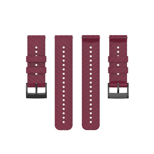 For Suunto 7 Lightning Silicone Watch Band(Red Wine) by buy2fix