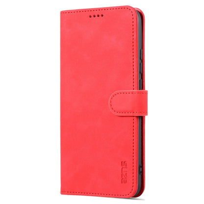 For Xiaomi Redmi 10C / Redmi 10 India AZNS Skin Feel Calf Texture Flip Leather Phone Case(Red) - Xiaomi Cases by AZNS | Online Shopping UK | buy2fix