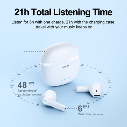 JOYROOM JR-TL11 Dual-Mic ENC True Wireless Bluetooth Earphone(White) - Bluetooth Earphone by JOYROOM | Online Shopping UK | buy2fix