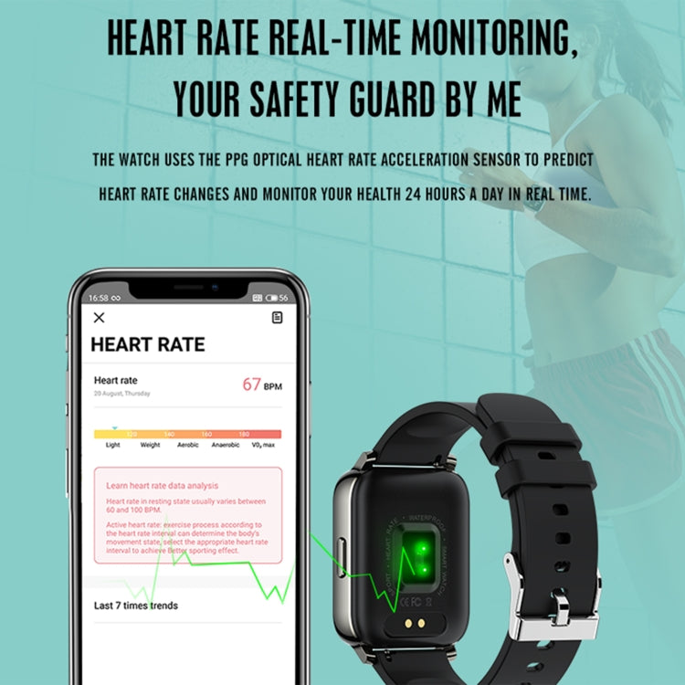 Rogbid Rowatch 2 1.69 inch TFT Screen Smart Watch, Support Blood Pressure Monitoring/Sleep Monitoring(Black) - Smart Wear by Rogbid | Online Shopping UK | buy2fix